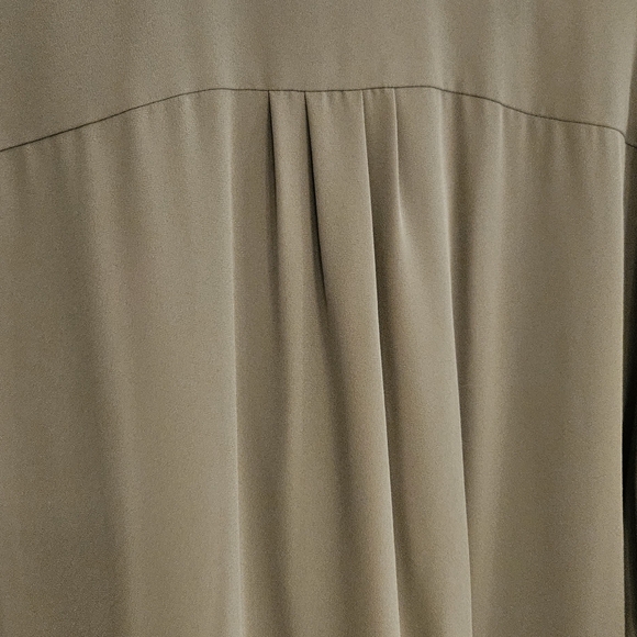 Plus Size XXL Ann Taylor Blouse Olive Green - Picture 7 of 11